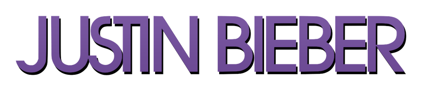 Justin Bieber logo on a transparent background