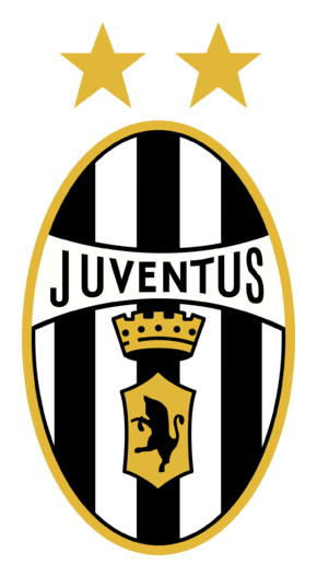 Juventus logo, horizontal version, on a transparent background