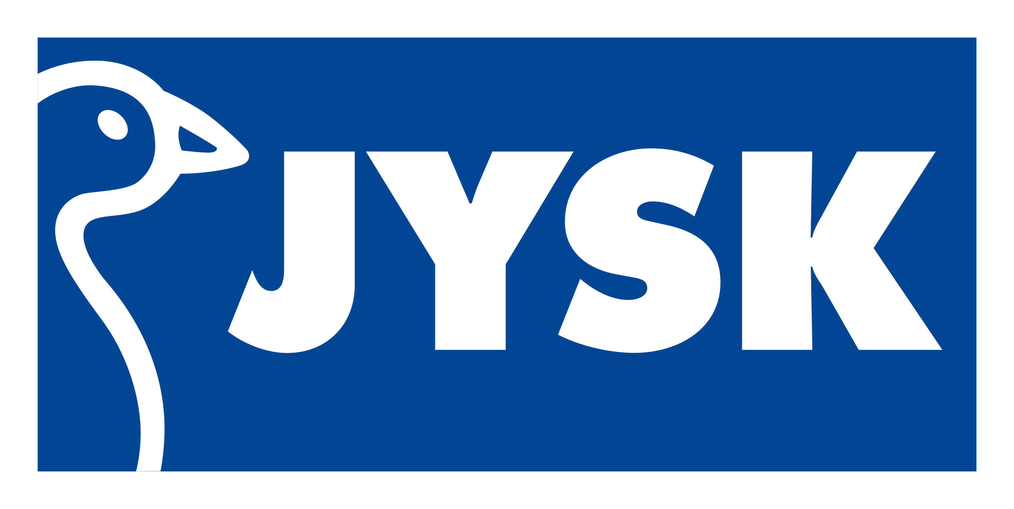 Jysk logo on a transparent background