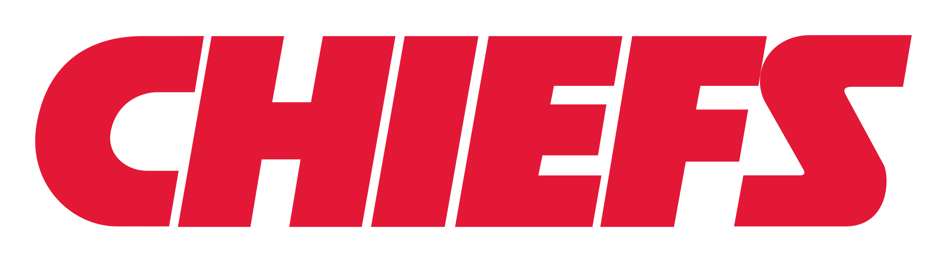 Kansas City Chiefs logo on a transparent background