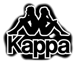 Kappa logo, black icon version, on a transparent background
