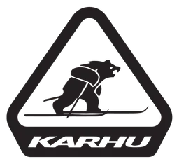Karhu logo, black icon version, on a transparent background