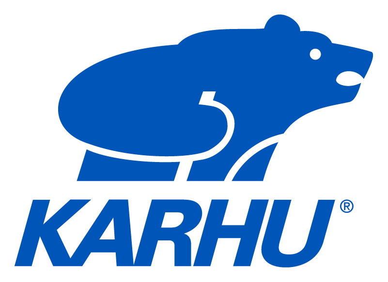 Karhu logo on a transparent background