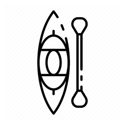 Kayak logo, black version, on a transparent background