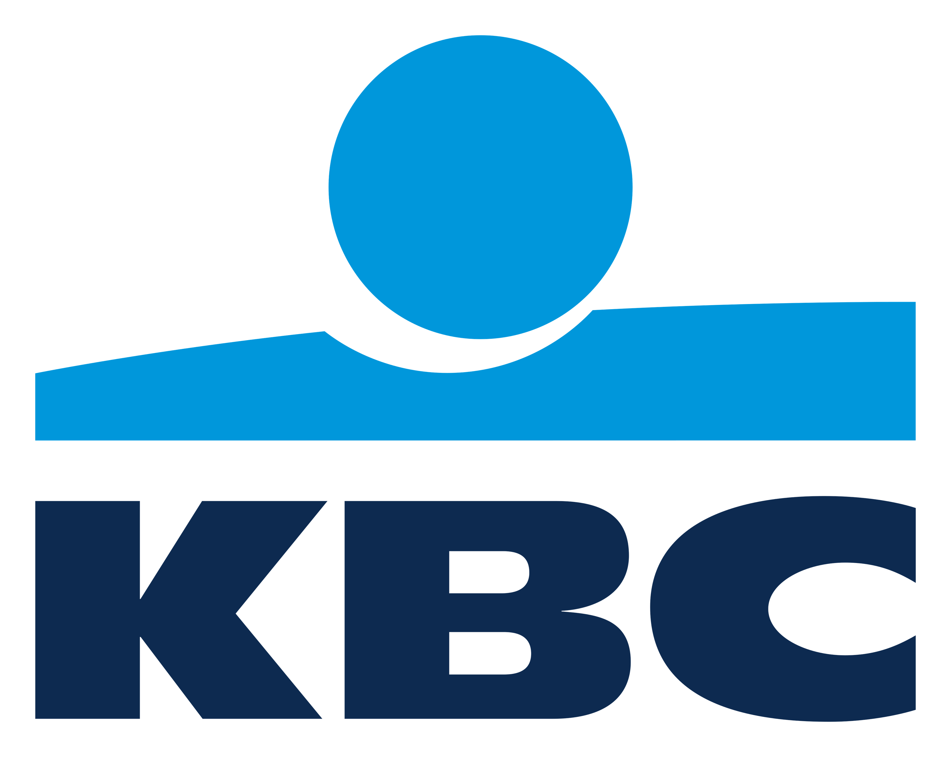 KBC Bank logo on a transparent background