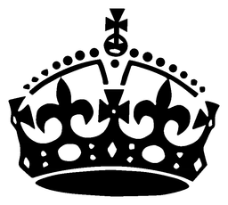 Keep Calm logo, black icon version, on a transparent background