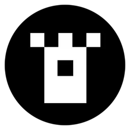 Keeperdao logo, black icon version, on a transparent background