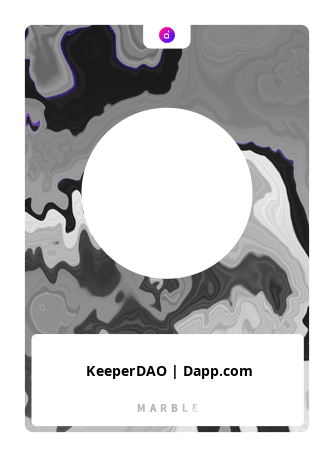 Keeperdao logo, monochrome version, on a transparent background