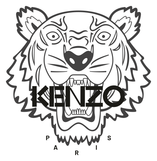 Kenzo logo, black icon version, on a transparent background
