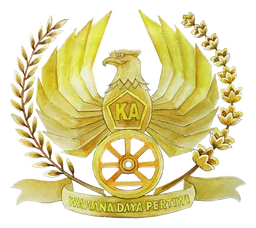 Kereta API logo, icon version, on a transparent background