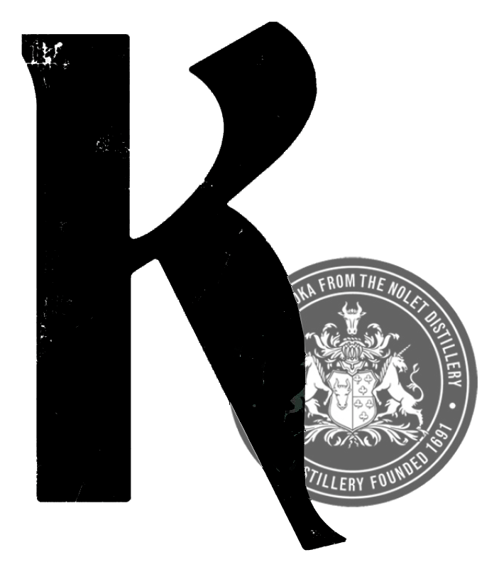 Ketel One logo, black icon version, on a transparent background