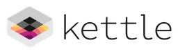 Kettle logo, monochrome wordmark version, on a transparent background