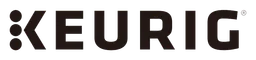 Logo da Keurig, versão logotipo preto, em fundo transparente