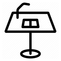 Keynote logo, black icon version, on a transparent background