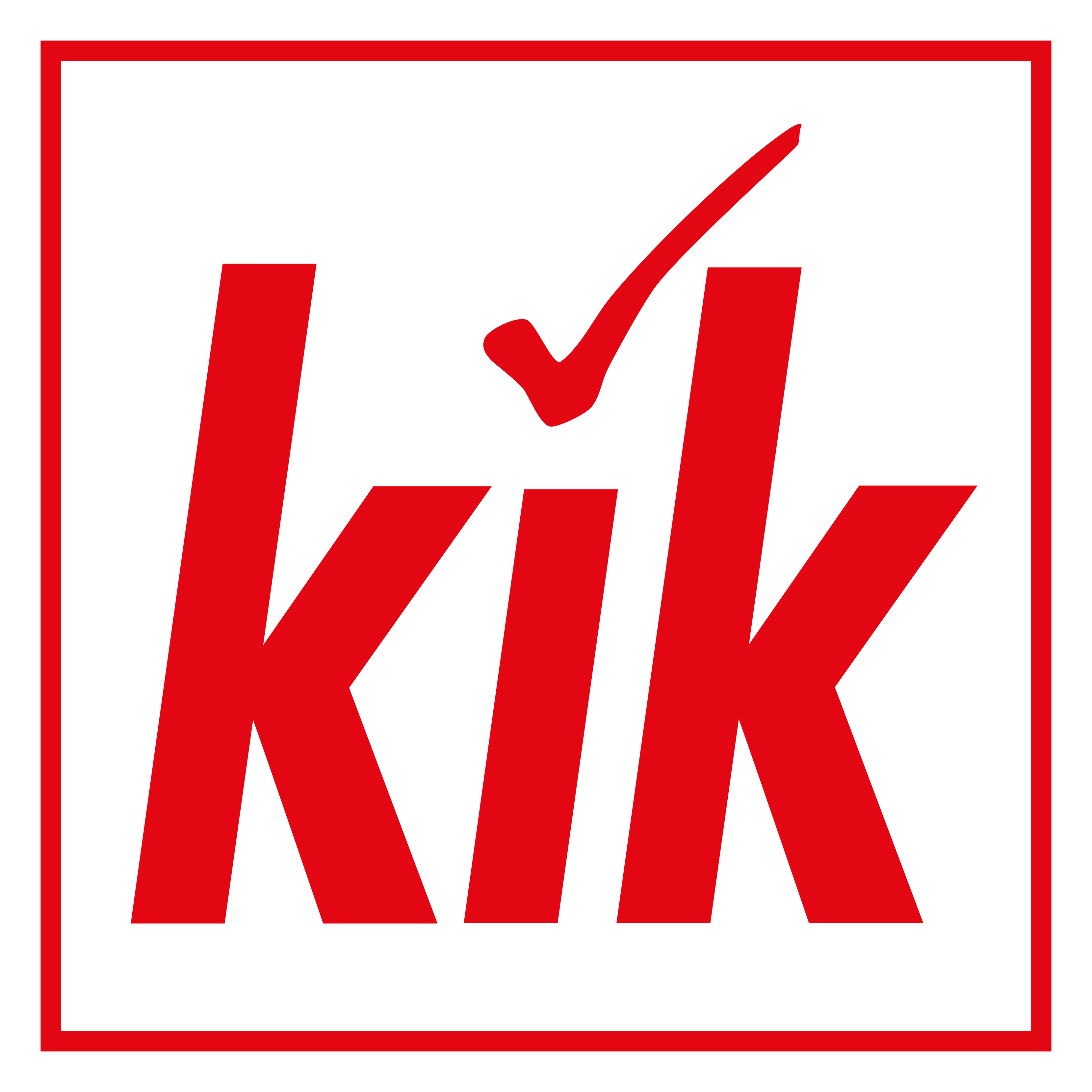 Kik logo on a transparent background