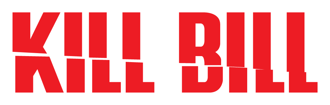 Logo de Kill Bill sobre fondo transparente