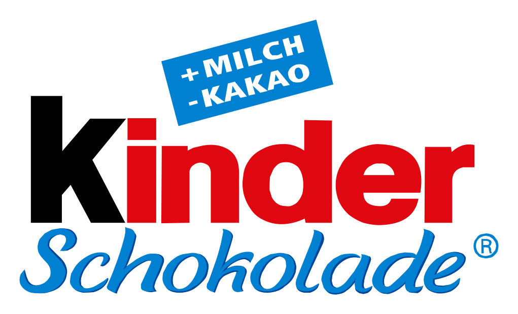 Kinder Schokolade logo on a transparent background