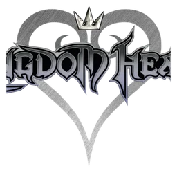 Kingdom Hearts logo, monochrome icon version, on a transparent background