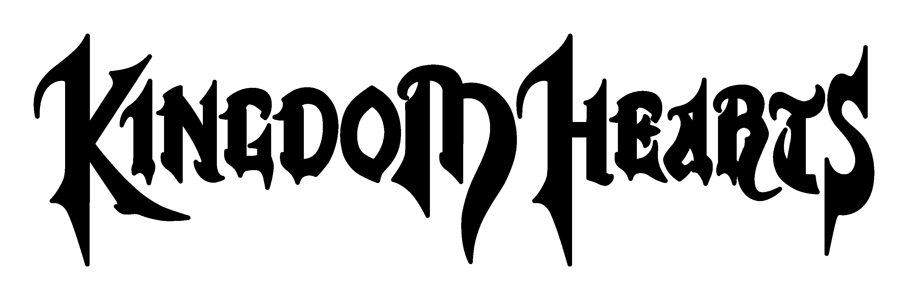 Kingdom Hearts logo on a transparent background