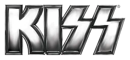 Kiss logo, monochrome version, on a transparent background