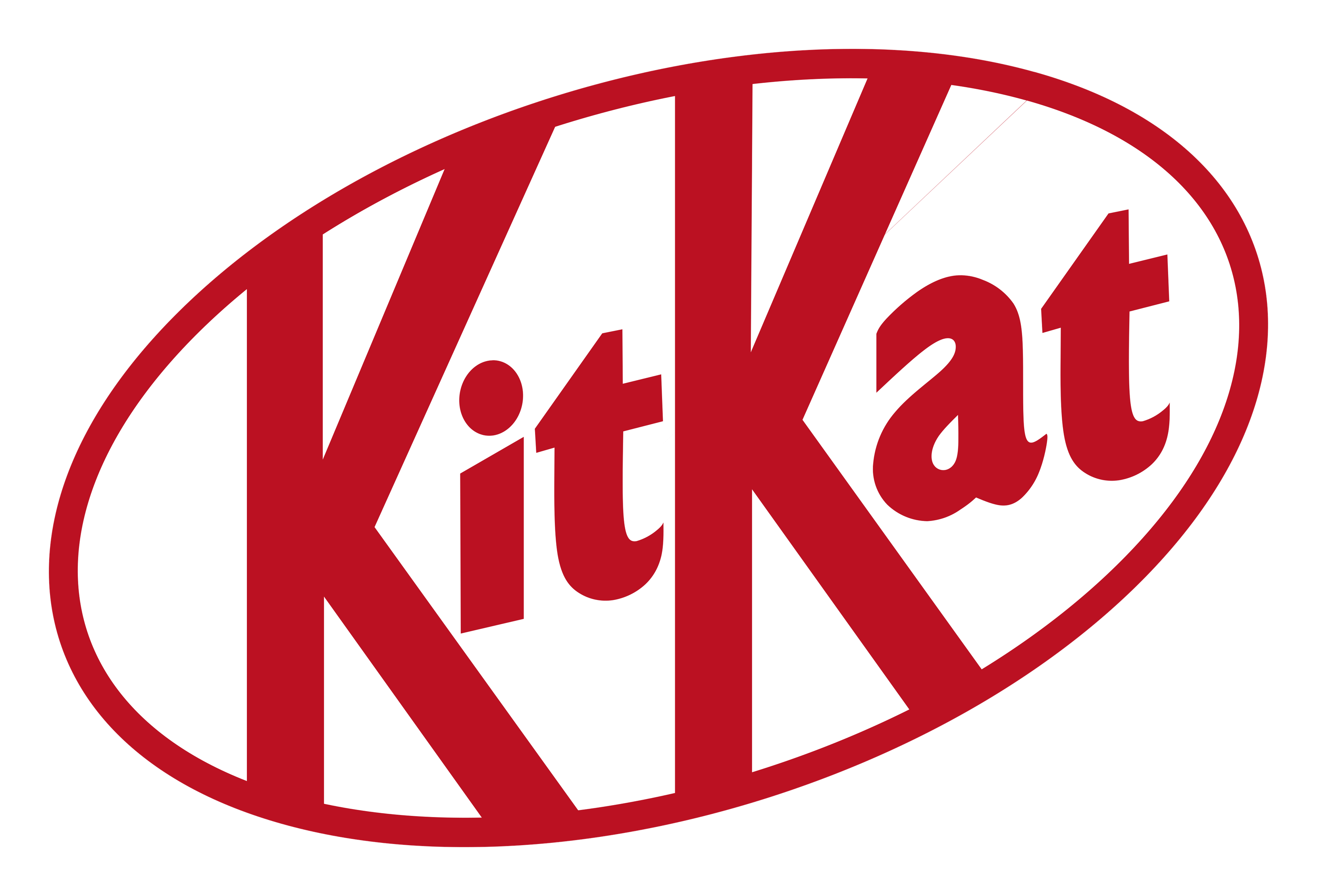 Kit Kat logo on a transparent background