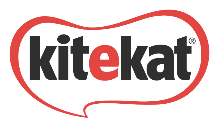 Kitekat Logo auf transparentem Hintergrund