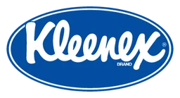 Logo da Kleenex, versão horizontal, em fundo transparente
