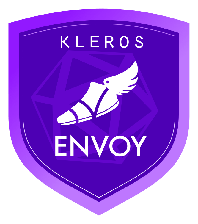 Kleros logo on a transparent background