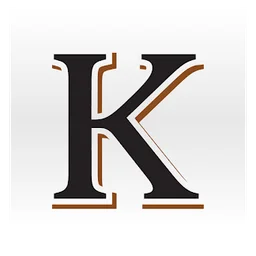 Kneaders logo, white icon version, on a transparent background