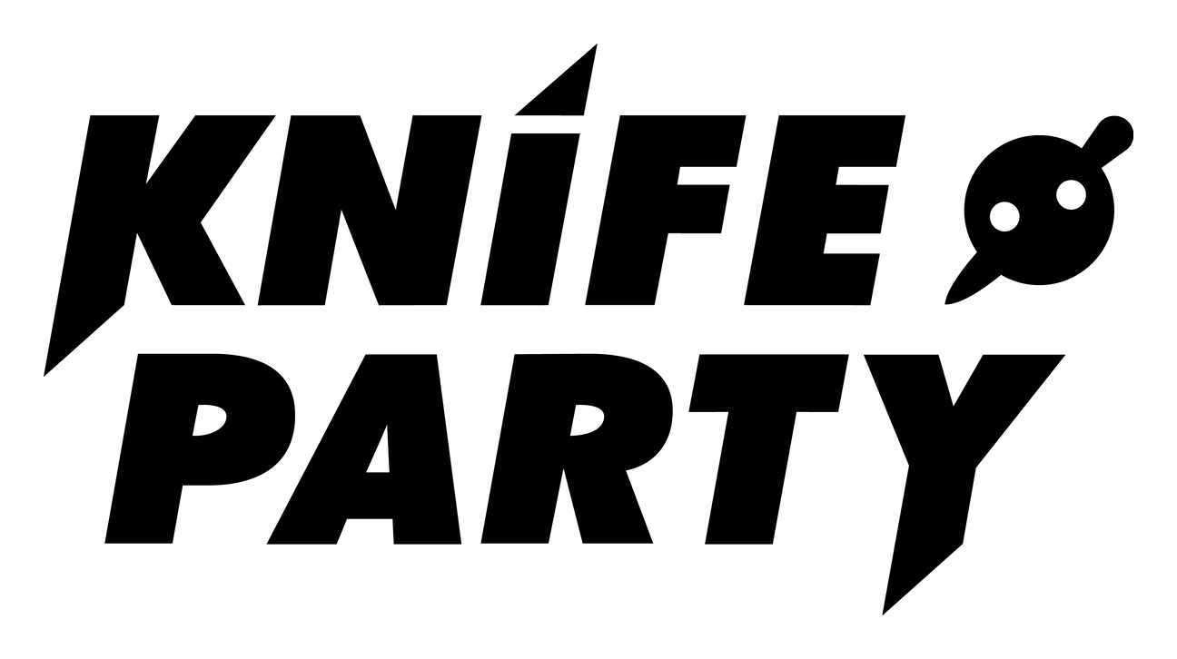 Knife Party logo on a transparent background