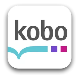 Kobo logo, white icon version, on a transparent background