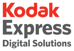 Kodak Express logo, horizontal version, on a transparent background