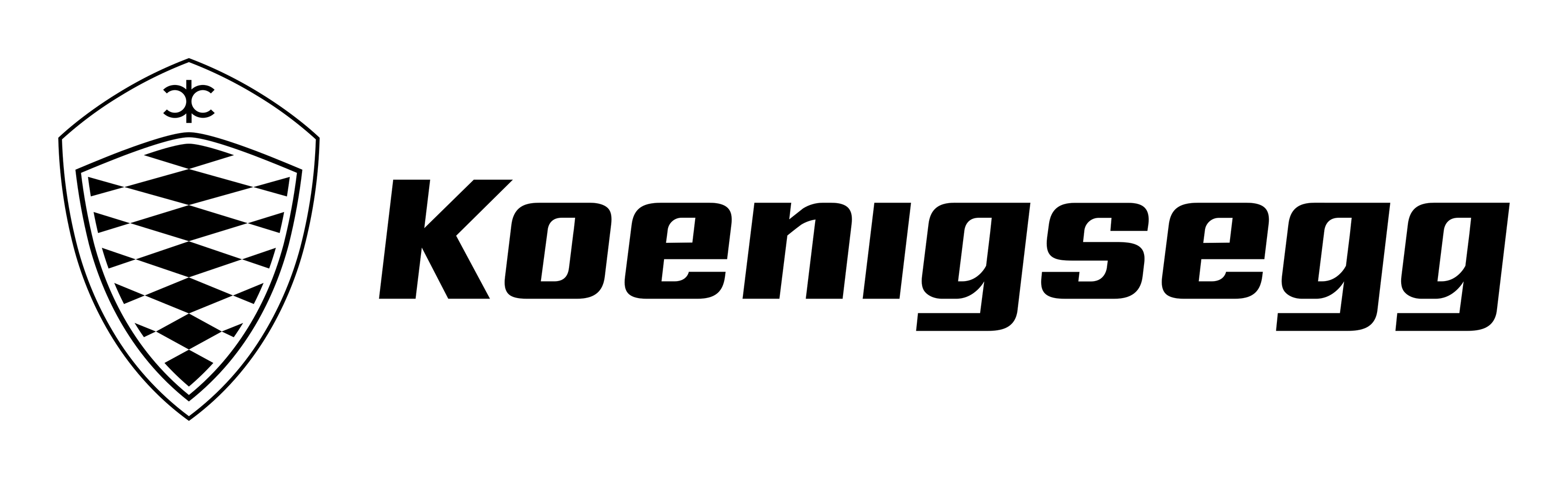 Koenigsegg logo on a transparent background