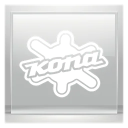 Kona logo, white icon version, on a transparent background