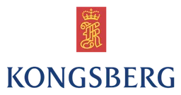 Kongsberg logo, horizontal version, on a transparent background
