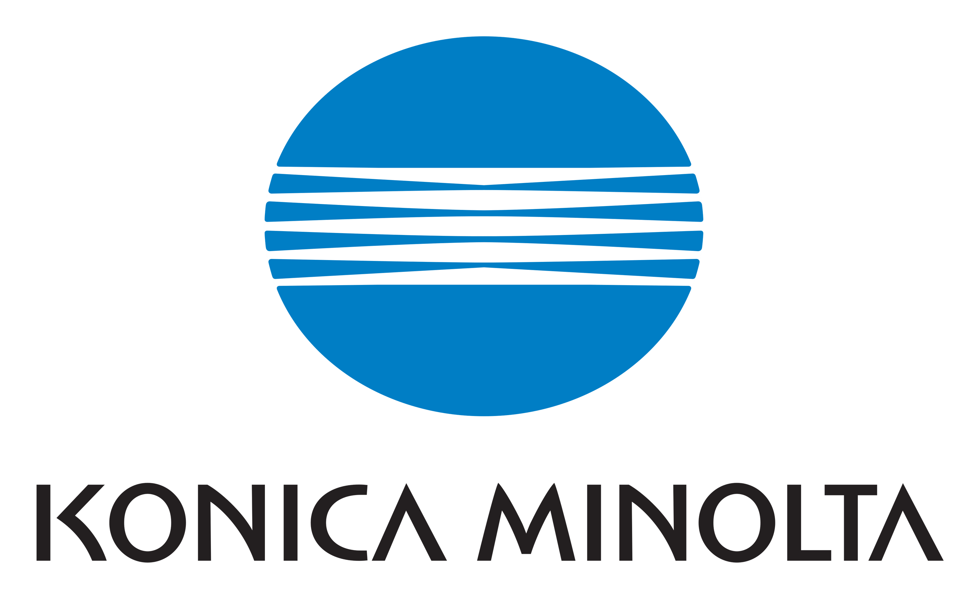 Konica Minolta logo on a transparent background