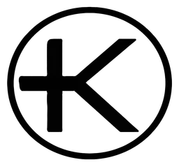 Koss logo, black icon version, on a transparent background