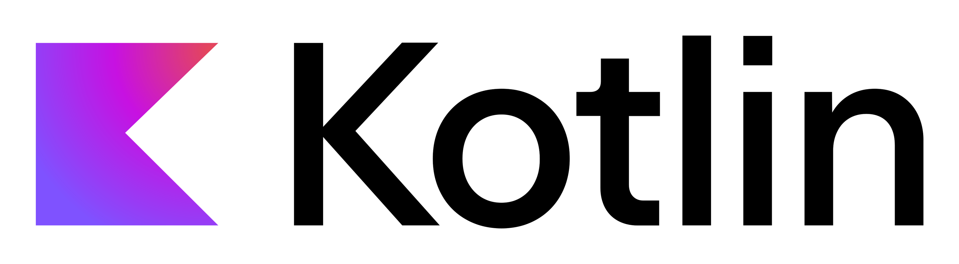 Kotlin logo on a transparent background