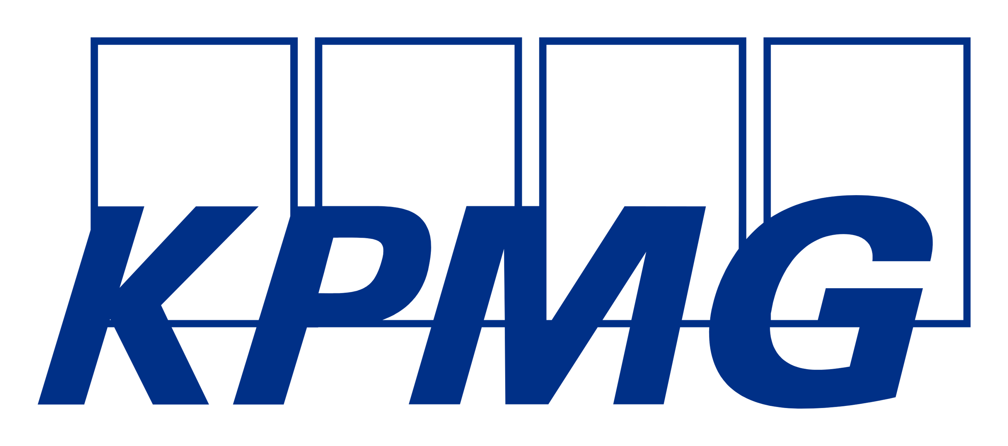 KPMG logo on a transparent background