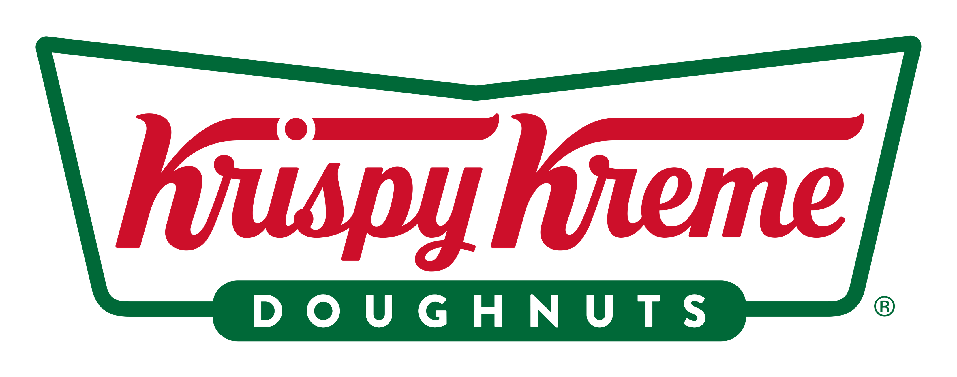 Krispy Kreme logo on a transparent background