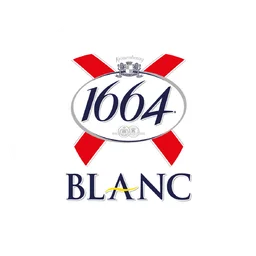 Kronenbourg 1664 のロゴ、ホワイト アイコンバージョン（背景透過）