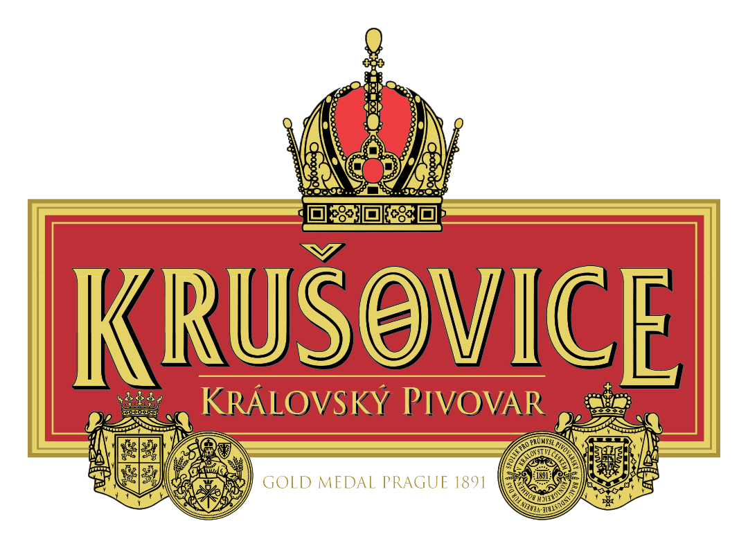 Krusovice logo on a transparent background