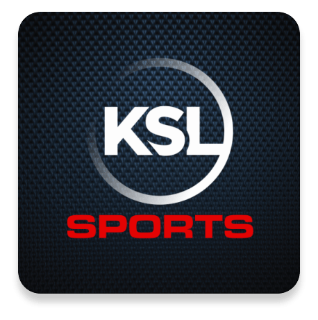 Logo KSL TV, version icône noir, sur fond transparent