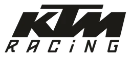 KTM Racing logo, black version, on a transparent background