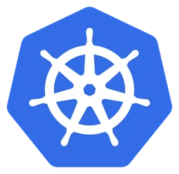 Kubernetes logo, icon version, on a transparent background