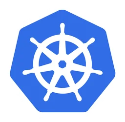 Kubernets logo, icon version, on a transparent background