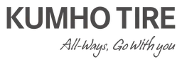 Kumho Tire logo, black wordmark version, on a transparent background