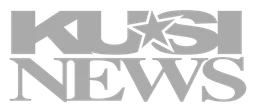 Kusi News logo, monochrome wordmark version, on a transparent background