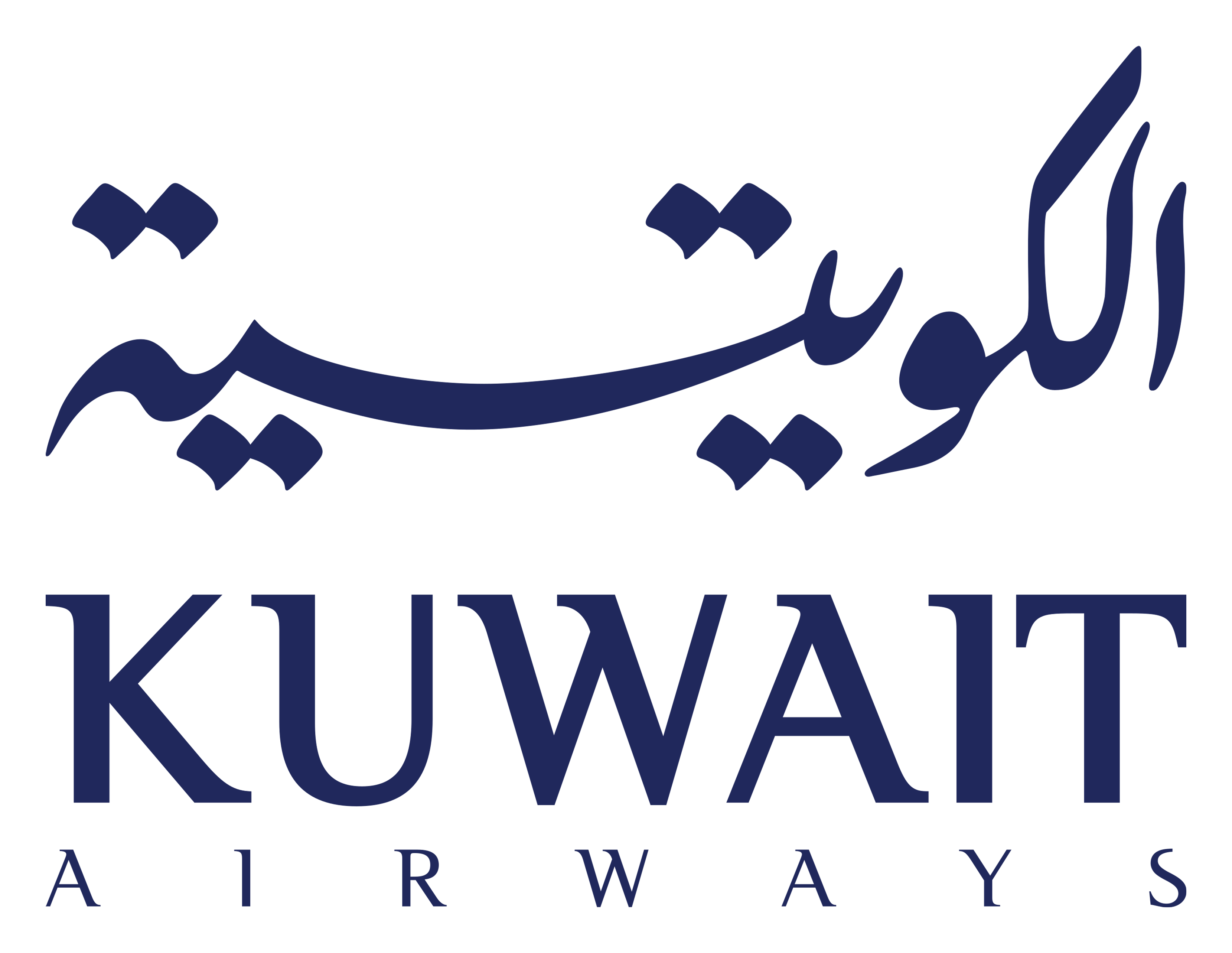 Kuwait Airways Logo auf transparentem Hintergrund