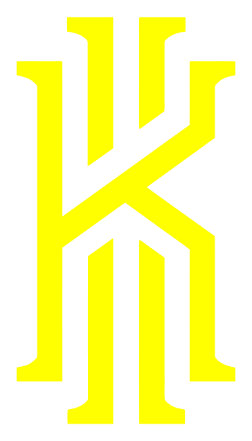 Kyrie Irving logo, horizontal version, on a transparent background
